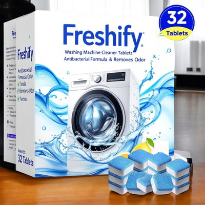Freshify washing machine cleaner tablet deep clean eco friendly Dishwashing Detergent(32 Tablet)