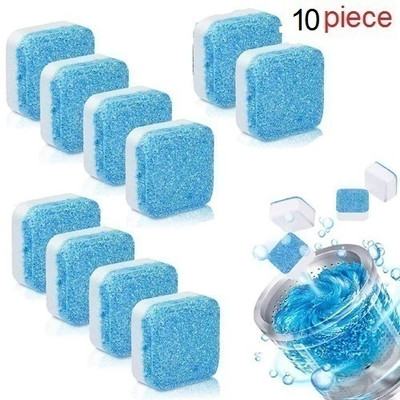 TREZILA Washing Machine Cleaner Deep Cleaning Detergent Effervescent Tablet Dishwashing Detergent(10 Tablet)