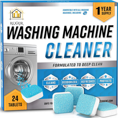Rexair s-High-Quality Washing Machine Deep Cleaner for Front and Top Dishwashing Detergent(24 Tablet)