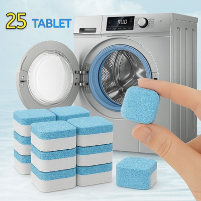 Cameron 25Pcs Washing Machine Deep Fresh for Front and Top washing Detergent Dishwashing Detergent(25 Tablet)