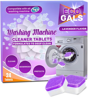 Eco-Gals Lavender Fragrance Washing Machine Cleaner Tablet, Deep Tub Cleaning Tablet Dishwashing Detergent(24 Tablet)