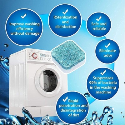 Gati Washing Machine Deep Cleaning Tablets For Front Loader & Top Load Washer Dishwashing Detergent(12 Tablet)