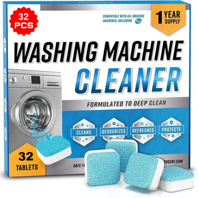 ROLLSTAR High-Quality Washing Machine Deep Cleaner for Front and Top Dishwashing Detergent(32 Tablet)