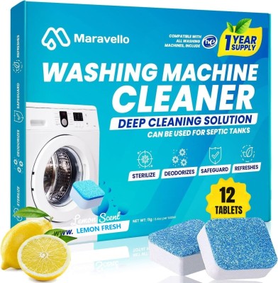 Maravello Washing Machine Cleaning Tablet, Drum-Tub Descaling Effervescent Tablet Dishwashing Detergent(12 Tablet)