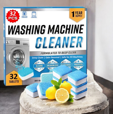ShinyDum 32 Pack High Quality Washing Machine Deep Cleaner for Front and Top Tidy Dishwashing Detergent(32 Tablet)