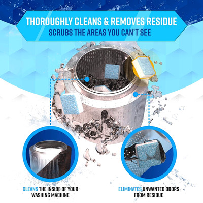 crockdile WashGuard: Your Trusted Ally in Washer Maintenance Dishwashing Detergent(10 Tablet)