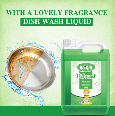 IGREJA Powerful Super Clean Fast-acting Dish Wash Liquid Dishwashing Detergent(5 L)