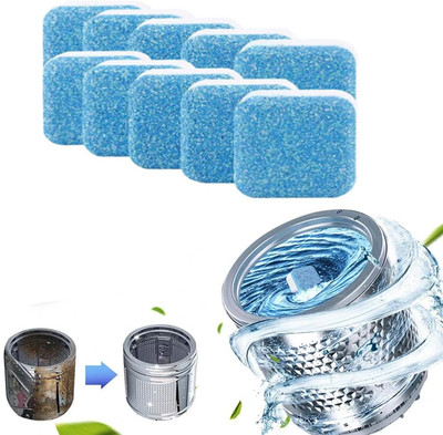 GOLDINKS 10 Tablet Washing Machine Drum tank Stain Remove Cleaning Descaler Dishwashing Detergent(10 Tablet)