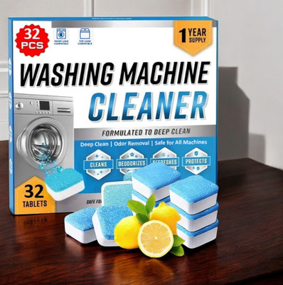 WashifyTab 32 PC Washing Machine Cleaner for Front and Top Power Dishwashing Detergent(32 Tablet)