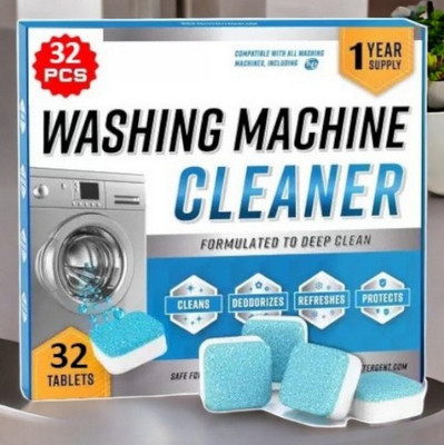 ShineTabs washing machine cleaner tablet drum clean advanced Dishwashing Detergent(32 Tablet)