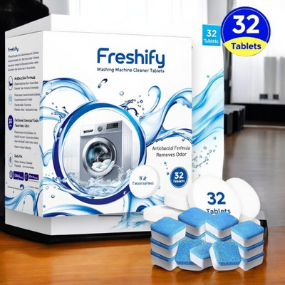 Freshify washing machine cleaner tablet descaler long lasting Dishwashing Detergent(32 Tablet)