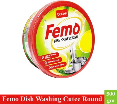 Cutee Femo Dish Washing Round - Pack Of 1 (500gm) Dishwashing Detergent(500 g)