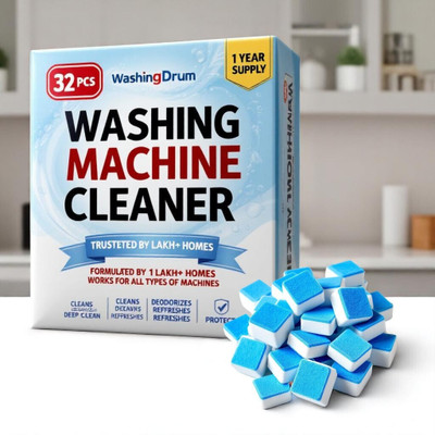 WashingDrum DeepCleanpg Washing Machine Drum Cleaner Tablet Dishwashing Detergent(32 Tablet)