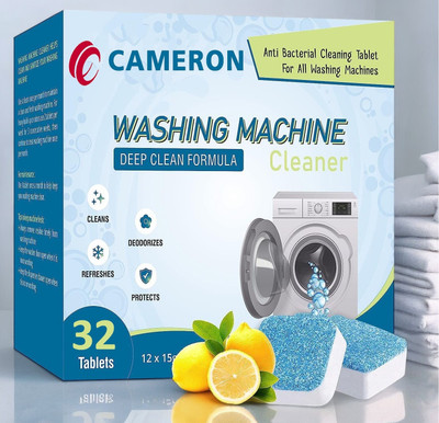 Cameron 32Pcs High Quality Washing Machine Deep Cleaner for Front and Top Detergent Dishwashing Detergent(32 Tablet)