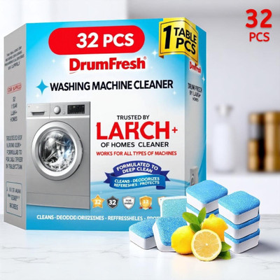 DrumFresh Washing Machine Tablets 32 Pcs Anti Bacterial Deep Clean & Boost Dishwashing Detergent(32 Tablet)
