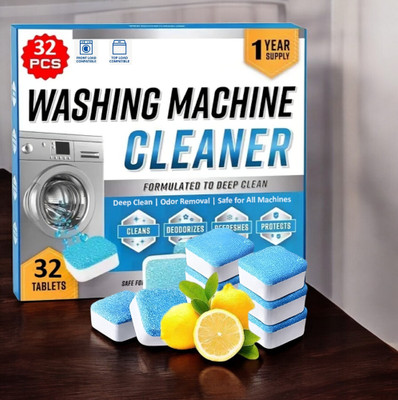 WashifyTab 32 PC High Quality Washing Machine Deep Cleaner for Front and Top Ease Dishwashing Detergent(32 Tablet)