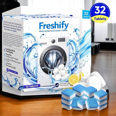 Freshify washing machine cleaner tablet deep clean heavy duty Dishwashing Detergent(32 Tablet)