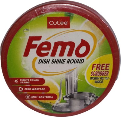 Cutee Shine Round Femo Dish Wash (250g) Dishwashing Detergent(250 g)