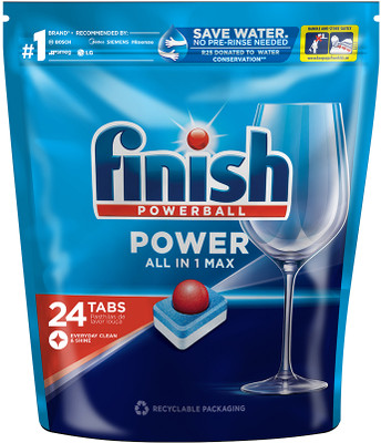 Finish Dishwasher 'All in 1 Max Powerball' Dishwashing Detergent(24 Pod)