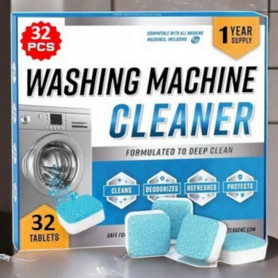 WASHPRO 32Pcs-High Quality Washing Machine Deep Cleaner for Front and Top Safe Dishwashing Detergent(32 Tablet)