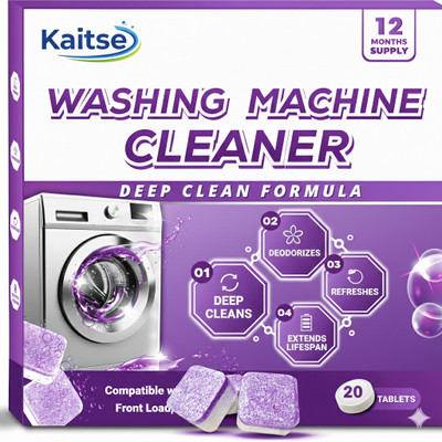 KAITSE Lavender Fragrance Washing Machine Cleaner Tablet, Deep Cleaning Tablet for Tub Dishwashing Detergent(20 Tablet)