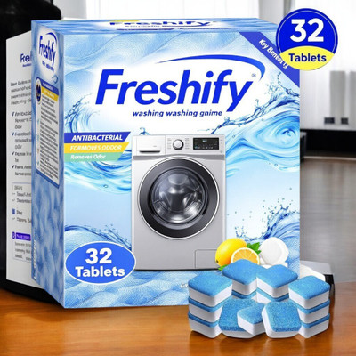 Freshify washing machine cleaner tablet deep clean anti bacterial Dishwashing Detergent(32 Tablet)
