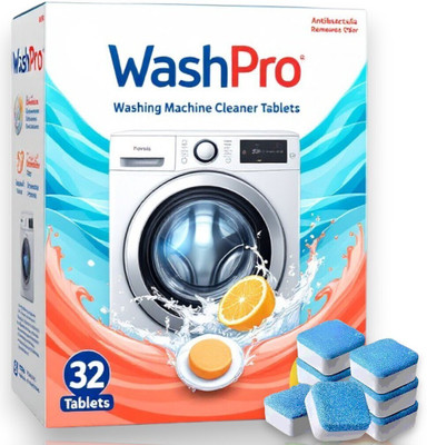 WASHPRO 32 Pcs All Purpose Washing Machine Cleaner Dishwashing Detergent(32 Tablet)