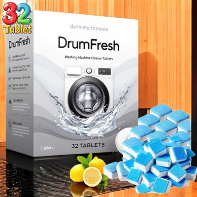 DrumFresh Washing Machine Drum Cleaner 32 Tablet Sparkling Dishwashing Detergent(32 Tablet)