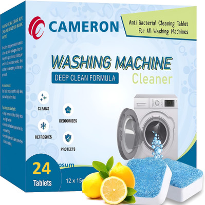 Cameron 24 Pcs-Advanced Formula Washing Machine Deep Cleaner for All Types: Front Load Dishwashing Detergent(24 Tablet)