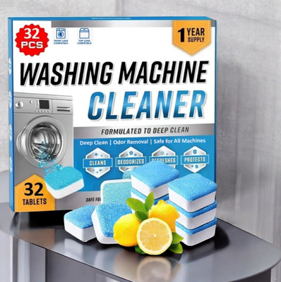 Ecoshine 32 PCS Washing Machine Cleaner for Front and Top Smart Dishwashing Detergent(32 Tablet)