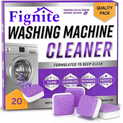Fignite Lavender and Refreshing Fragrance Washing Machine Deep Cleaner Tablets Dishwashing Detergent(20 Tablet)