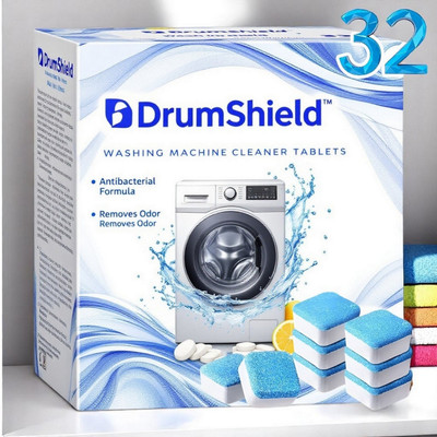 DrumShine 32 PS Washing Machine Drum wash Cleaning Tablets | Magic Clean YZ Dishwashing Detergent(32 Tablet)