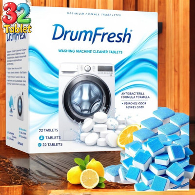 DrumFresh Washing Machine Drum Cleaner 32 Tablet Smart Dishwashing Detergent(32 Tablet)