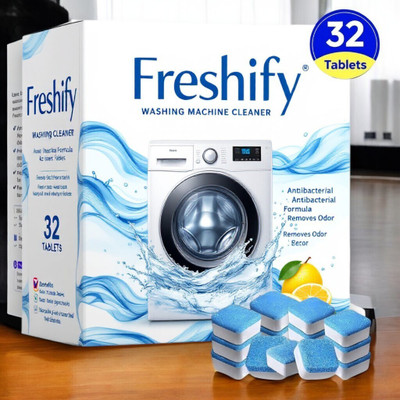 Freshify washing machine cleaner tablet tub clean powerful action Dishwashing Detergent(32 Tablet)