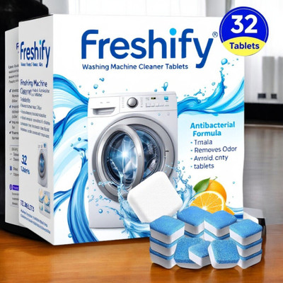 Freshify washing machine cleaner tablet odor remover advanced Dishwashing Detergent(32 Tablet)