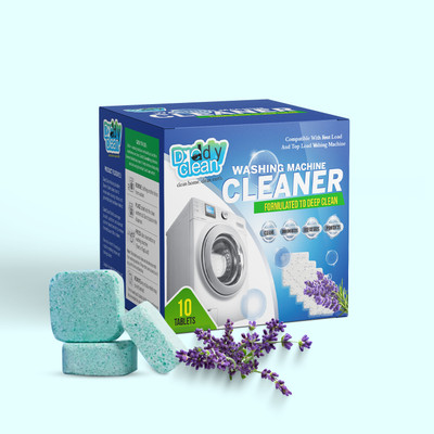 DaddyClean Washing Machine Effervescent Cleaner Tablet | Deep Clean for Top and Front Load Dishwashing Detergent(30 Tablet)