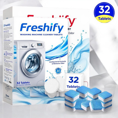 Freshify washing machine cleaner tablet drum clean odor remover Dishwashing Detergent(32 Tablet)