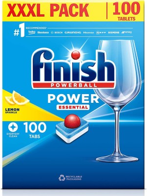 Finish Power Ball All In 1 Dishwashing Tablets 100's Lemon Dishwashing Detergent(1630 g)
