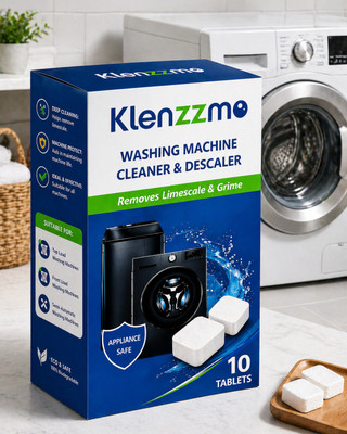 hias Klenzzmo UltraClean Pro Washing Machine Cleaner & Descaler Tablets Pack of 10 Dishwashing Detergent(10 Tablet)
