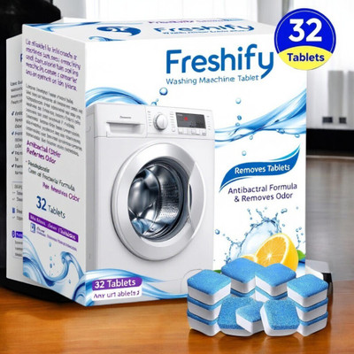 Freshify washing machine cleaner tablet deep clean refresh Dishwashing Detergent(32 Tablet)