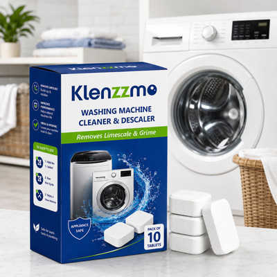 Klenzzmo Washing Machine Cleaner & Descaler Pack of 10 Tablets | Deep Clean Formula Dishwashing Detergent deal from flipkart Klenzzmo Washing Machine Cleaner & Descaler Pack of 10 Tablets | Deep Clean Formula Dishwashing Detergent deal from flipkart