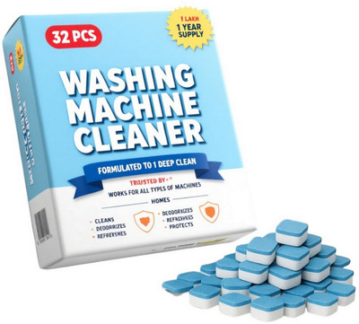 DrumWashing 32 PS Washing Machine Drum wash Cleaning Tablets | Magic Clean AND Dishwashing Detergent(32 Tablet)