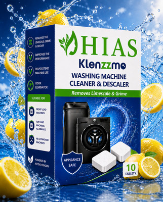 hias Front & Top Load Washing Machine Drum Cleaner Tablet & Descaler Tablet Dishwashing Detergent(10 Tablet)