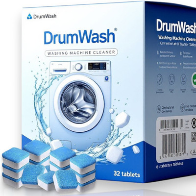 DrumFresh 32 Pcs Washing Machine Refresh Tablets | For a Spotless Clean Dishwashing Detergent(32 Tablet)