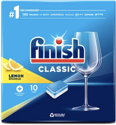 Finish Dishwasher Tablets 10's Lemon Dishwashing Detergent(10 Tablet)