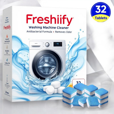 Freshify washing machine cleaner tablet odor remover refresh Dishwashing Detergent(32 Tablet)