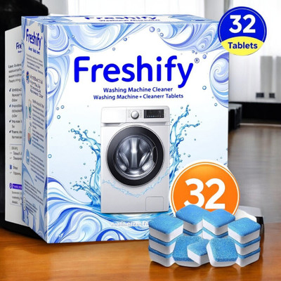Freshify washing machine cleaner tablet odor remover eco friendly Dishwashing Detergent(32 Tablet)