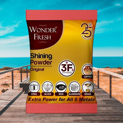 shivay Wonder Fresh Pitambari Shining Powder Metal Cleaner@5005 Dishwashing Detergent(200 g)