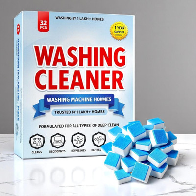 WashingDrum Washing Machine Drum Cleaner Tablet CleanCycleep Dishwashing Detergent(32 Tablet)