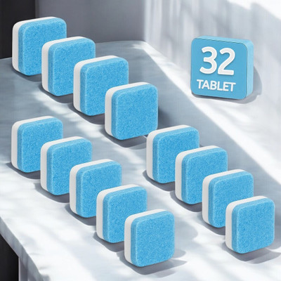 DrumFresh 32Pcs Washing Machine Deep Clean for Front and Top washing Detergent Dishwashing Detergent(32 Tablet)
